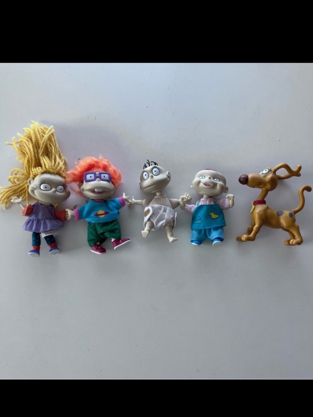 Mattel Vintage Rugrats Figures Lot Tommy Chucky Angelica Phil Spike 90s